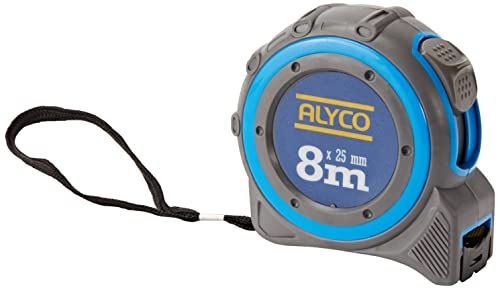 Alyco 197320 meetlint bimateriaal bescherming schokbestendig en antislip, 25 mm x 8 m