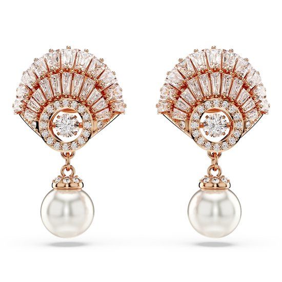 Swarovski Idyllia Roes 5689196 Oorclips Dames Roségoud