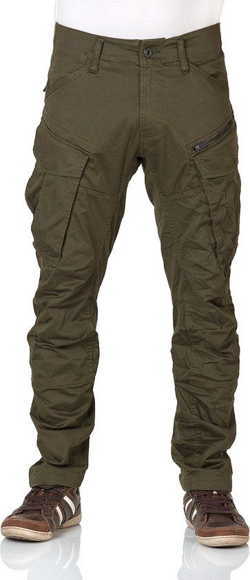 G-Star Raw Rovic Zip 3d Regular Tapered Cargobroek Heren - Donkergroen - Maat 34/32
