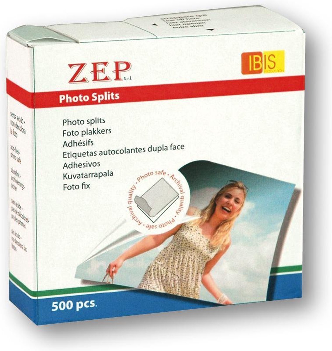 Zep Zep Foto Plakkers Dubbelzijdig BX500 500 Stuks 13x17 mm Zep Foto Plakkers Dubbelzijdig BX500 500 Stuks 13x17 mm