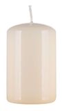 DONAU HOME Kaars zuil standaard gloss/paraffinekaars / 50 x 80 mm/crème/als decoratie / 30 uur brandduur/decoratieve kaarsen waxkaars / 1 stuk