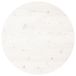 VidaXL Tafelblad rond Ø60x3 cm massief grenenhout wit