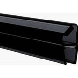 Rehau Joint magnétique pour portes de douche noir pour verre de 6 à 8 mm d'épaisseur, 180°, 2000 mm