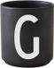 Design Letters Tasse Noir - G