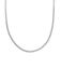 SINGULARU - Lisse S ketting - Ketting van roestvrij staal of roestvrij staal met 18 kt verguld - One Size platte ketting 40 cm met verlengstuk - Verschillende afwerkingen