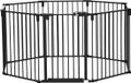 Homcom PawHut Huisdierenspeelpen 482,5x2x76cm Staal Zwart