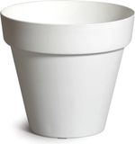 Mega Collections Plantenpot - Kunststof - Wit - Binnen/Buiten - D34xH33 cm