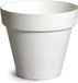Mega Collections Plantenpot - Kunststof - Wit - Binnen/Buiten - D34xH33 cm