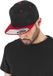 Flexfit Urban Classics 110 Fitted Snapback Pet Zwart/Rood