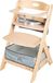 Roba Liv Up Hoogte verstelbare kinderstoel, groeit mee, hout, naturel, 6 maanden tot 70 kg, inclusief organizer set
