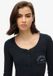 Superdry Athletic Button Down Longsleeve Top Dames Eclipse Navy