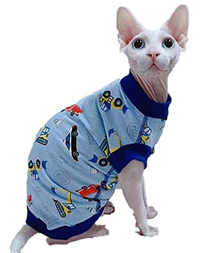 ZHIHAN Sphinx kattenkleding lente en herfst onderhemd puur katoen anti-dropping stijl 1, XXXL