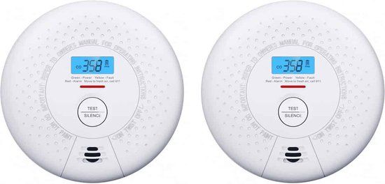 X-Sense SC01 Combimelder 2-pack - Rook & CO melder - 10 jaar batterij - 2 stuks