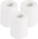 Benson Deurbuffers / deurstoppers rubbers - 3x - wit - 35 x 30 mm - met schroefbevestiging