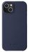 Melkco Étui à pression en cuir pour iPhone 14 Bleu foncé
