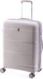 Gladiator Bionic Middelgrote Koffer - 65 cm - 65/80 liter - Expandable - TSA slot - Eco Friendly Recyclebaar PP - Beige