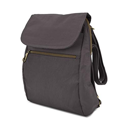Travelon Anti-diefstal Signature Slanke Rugzak, Rook