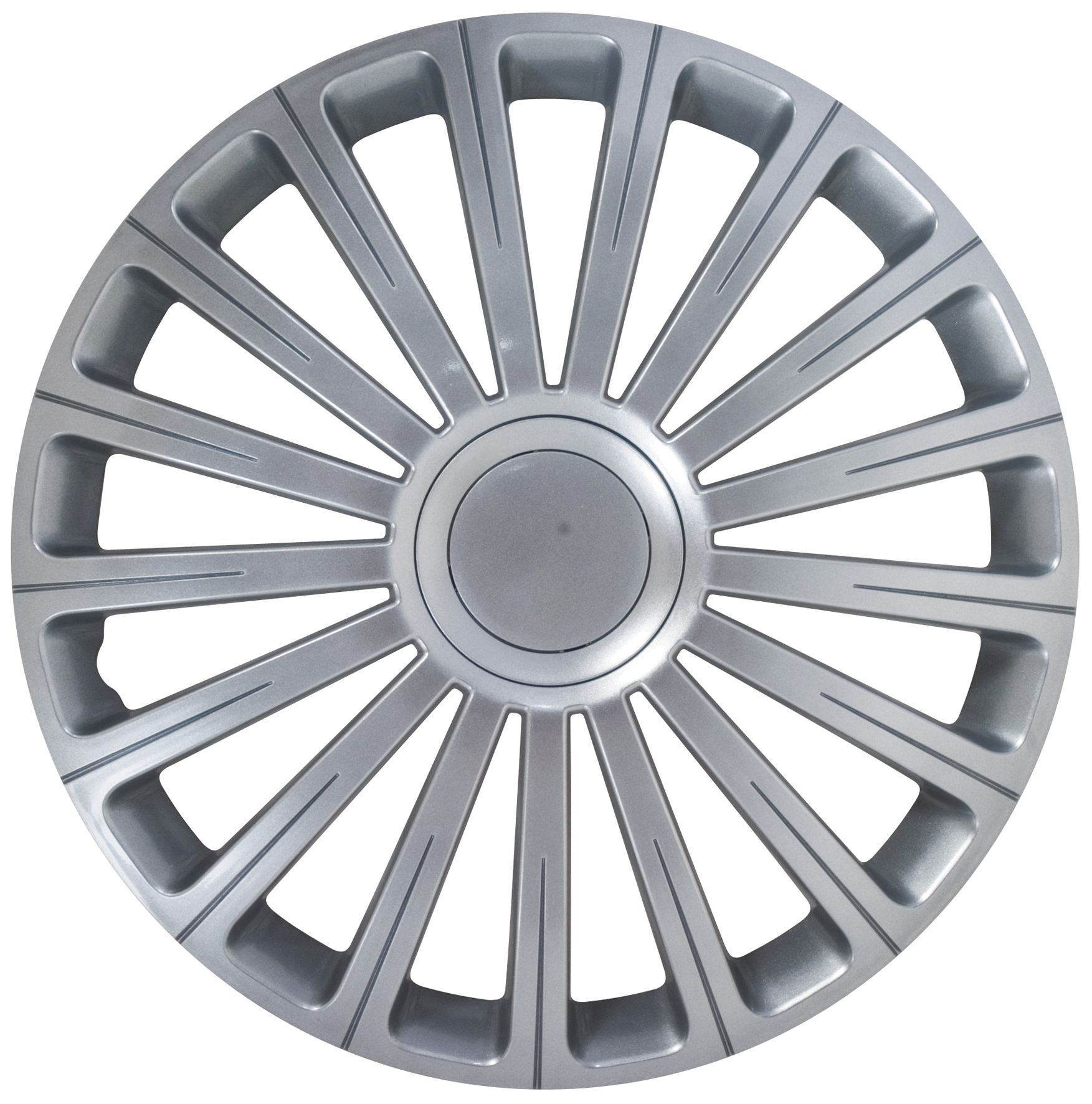 Radical 13-inch Silver + Chrome Ring Set