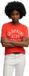 Superdry Vintage Prep T-shirt Dames M (38) Vintage wash red