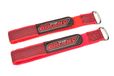 Team Corally Pro Battery Straps - 250x20mm - Metal Buckle - Silicone Anti-Slip Strings - Red - 2 pcs
