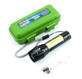 PARENCE. - Oplaadbare USB-zaklamp / 3 lichtmodi: normale stroboscoopzijde/aluminiumlegering - Krachtige lantaarn met snoer, draagtas, dagboek, werk