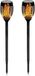 Benson Tuinlamp met vlameffect - Zonne-energie - Set van 2 - Ø 12 cm x 74 cm