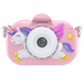 Songdian Appareil photo pour enfants avec couverture souple de dessin animé – Cadeau de Noël, d'anniversaire et de fête pour enfants – rose