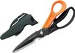 OEM Cuts + More Schaarslijper titaniumcoating multifunctionele verwijderbare messen 23 cm roestvrij staal kunststof zwart oranje 1000809 met beschermhoes