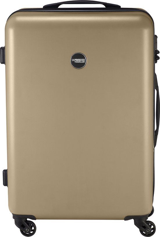 Princess Traveller PT01 - Reiskoffer - Pristine Bronze - M - 67cm - ABS - Goud