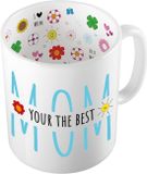 Bellatio Decorations Cadeau koffie/thee mok voor mama - blauw - mama is de beste - Moederdag