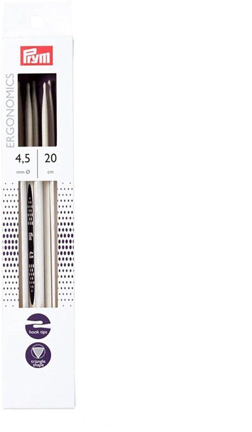 Prym Sokkenbreinaalden ergonomisch 4,5 mm - 20 cm - Lila