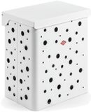 WESCO Wasmand Duo 1 met Inzet | 64 Liter | Duo Wasbox (2x32 Liter) | Metaal - Mat wit | Waskorf