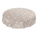 ANRO afwasbaar tafelkleed, tafelzeil, bistro, beige, retro, modern, rond, 140 cm