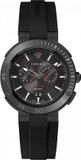Versace VECN00219 Mannen Polshorloge - Roestvrij Staal - Zwart