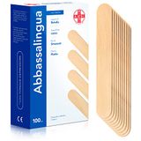AIESI® Houten tongspatels wegwerp NIET STERIEL (100 stuks), Houten spatels voor ontharing