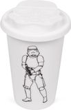 Shepperton Design Original Stormtrooper-mok van keramiek met siliconen deksel (wit)