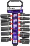 GEKO Langdurige dopsleutelset - 6-punts - Cr-V staal - 13-delig - 10-32 mm