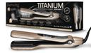 Merkloos Stoomstijltang - Titanium - 5 temperaturen - XL reservoir 40 ml - Afneembare kam - Zwart