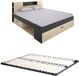 Vente-unique Bedframe hout antracietgrijs, natuurlijk licht 160 x 200 cm