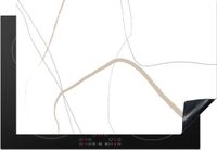 Merkloos KitchenYeah® Inductie beschermer 78x52 cm - Abstract - Inductie kookplaat accessoire