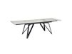 Icecat Table à manger extensible 180-260 cm en céramique, blanc