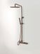 Qisani Flow Regendoucheset - Koper - Ø25cm - 2 Straalsoorten