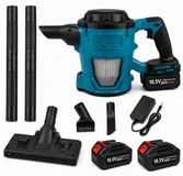 Aspirateur sans fil, 18,5 V, 500 W, 8500 Pa, 0,9 litre, avec 2 batteries