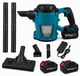 Aspirateur sans fil, 18,5 V, 500 W, 8500 Pa, 0,9 litre, avec 2 batteries
