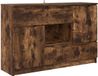 vidaXL Dressoir Rook Eiken Bewerkt Hout 100 x 30 x 65,6 cm
