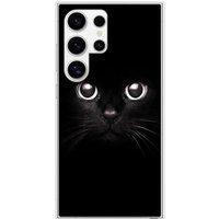 Samsung Galaxy S24 Yeux de chat Verstevigd hoesje met sublimatie bedrukking