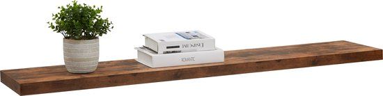 ACAZA Wandplank - 140 cm - Vintage Bruin - Industrieel
