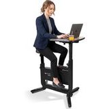 AsVIVA H26 Desk Bike Hometrainer met verstelbare plaat, bureaufiets voor thuiskantoor en kantoor, opvouwbaar, lcd-display, 8 weerstandsniveaus, stil