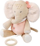 Nattou FLO, ERNEST & OLI Muziek Knuffel - Olifant - 24 cm - Roze