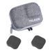 ULBTER Mini Opbergtas Case voor GoPro Hero10 Hero9 Hero8 Zwart + GoPro Hero 10 9 8 Rubber Lens Cap Cover, Draagbare Grijze Box Accessoire voor Go Pro Hero9 [2+1 Pack]